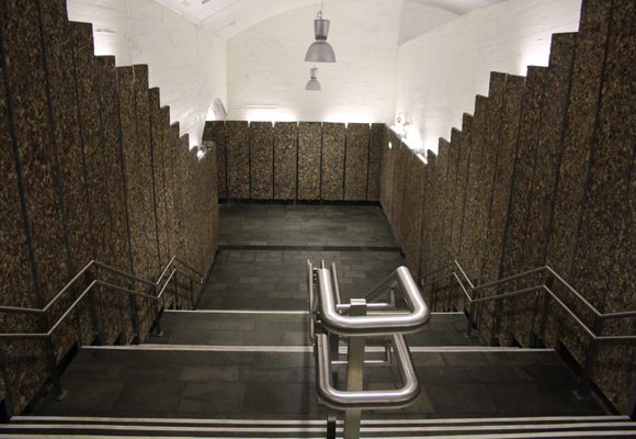 Nedgangen til det bare delvis brukte Spor 1. Foto: SN.