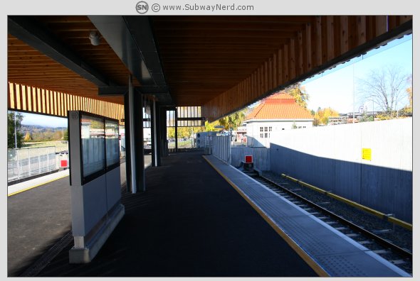 Det vestlige endestykket på Spor 2. Kolsås T-banestasjon. Foto: SN.