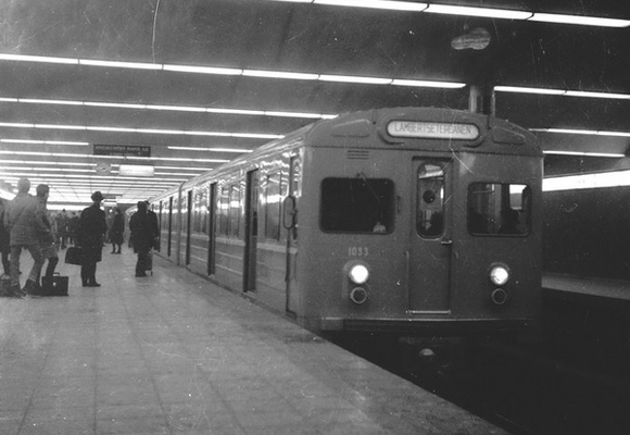 Jernbanetorget T-banestasjon anno 1966. Foto: Per Lyng.